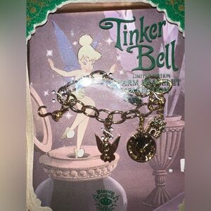 Disney Couture Gold Tinker Bell Charm Bracelet Y2K Coquette style NIB vintage